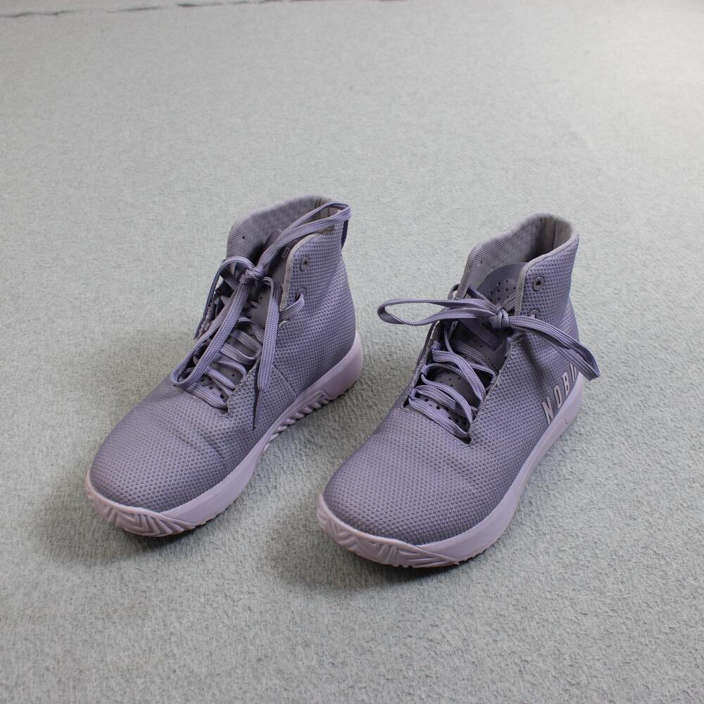 NOBULL High Top Trainer Shoes Men 6.5 Woman 8 Purple SuperFabric Gym CrossFit